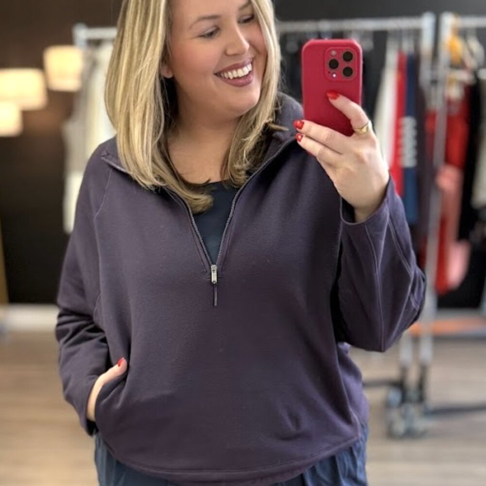 Athleta Plus Size Half Zip Pull Over - image 1